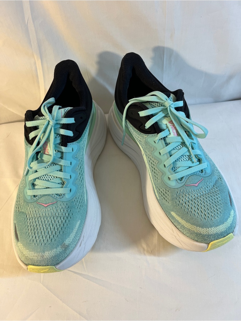 Women's HOKA Bondi 9 Mint Green Running Sneakers Size 8M